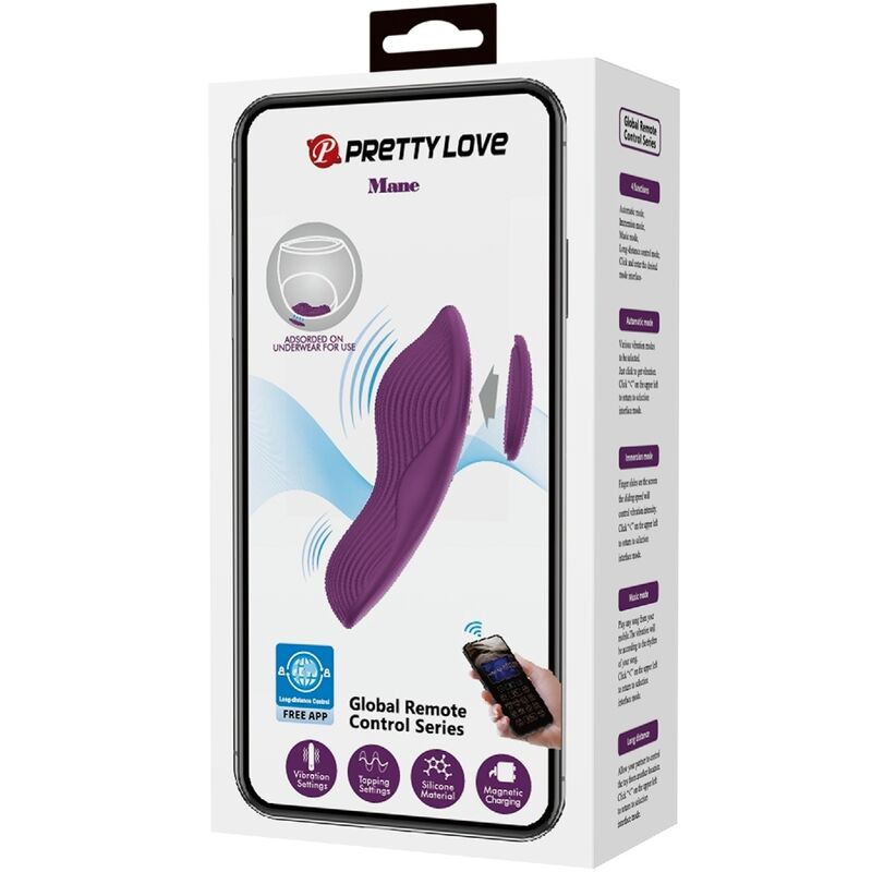 App Series-Mane Lay-on Massaggiatore per il Clitoride, 10 Vibrazioni — PRETTY LOVE · Vibratori (imaginea 6)