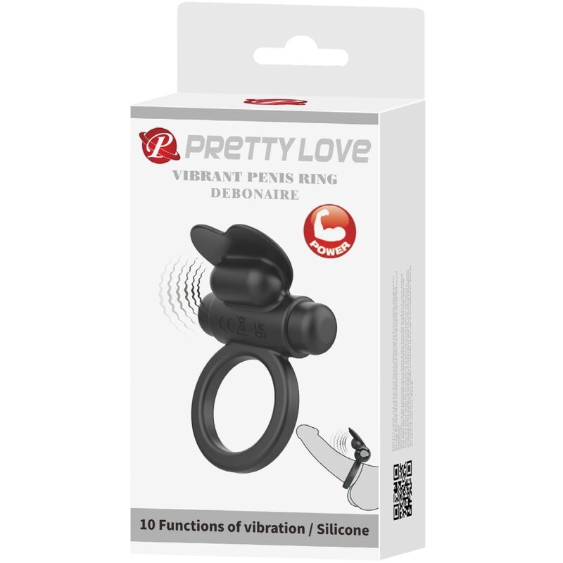 For Him-Debonaire Anello Vibratore Coniglio 10 Vibrazioni 2 For Him-Debonaire Anello Vibratore Coniglio 10 Vibrazioni — PRETTY LOVE · Anelli & Guaine per pene (imaginea 2)