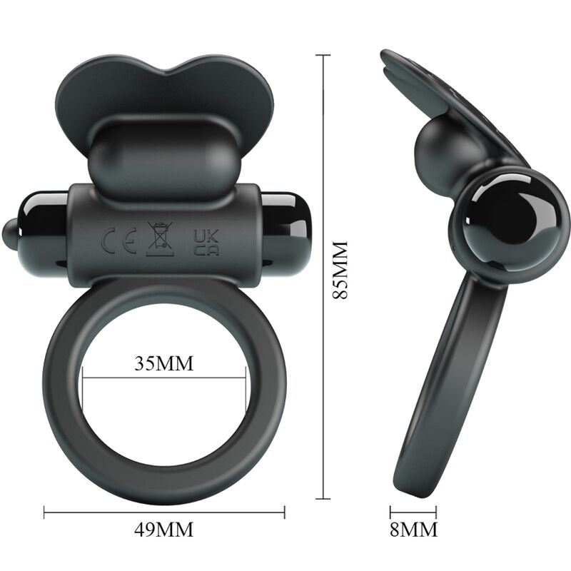 For Him-Debonaire Anello Vibratore Coniglio 10 Vibrazioni — PRETTY LOVE · Anelli & Guaine per pene (imaginea 4)