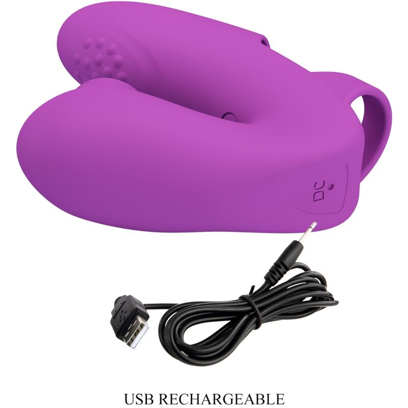 Fun Toys-Athena Vibratore per Dito con Stimolatore Clitorideo — PRETTY LOVE · Vibratori (immagine 3)