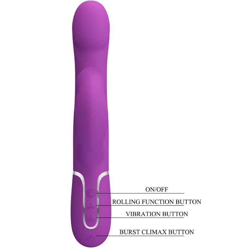 High Tech-4 in 1 Vibratore Multifunzione e Stimolatore — PRETTY LOVE · Vibratori (immagine 2)