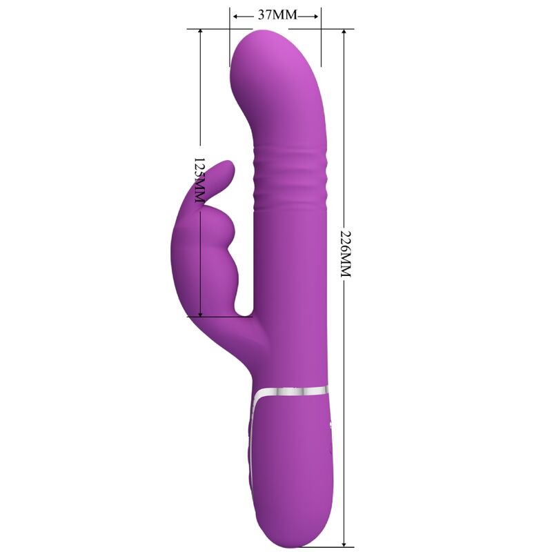 High Tech-Cola 4 in 1 vibratore coniglio multifunzione 5 High Tech-Cola 4 in 1 vibratore coniglio multifunzione — PRETTY LOVE · Vibratori (imaginea 5)