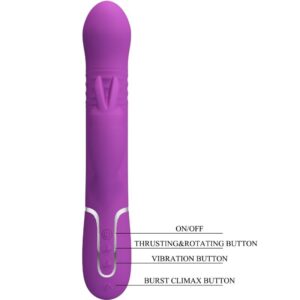 High Tech-Cola 4 in 1 vibratore coniglio multifunzione 14 High Tech-Cola 4 in 1 vibratore coniglio multifunzione — PRETTY LOVE · Vibratori (imaginea 6)