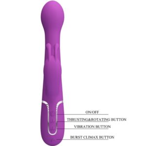 High Tech-Dejon 3 in 1 Vibratore Coniglio Multifunzione — PRETTY LOVE · Vibratori (imaginea 8)