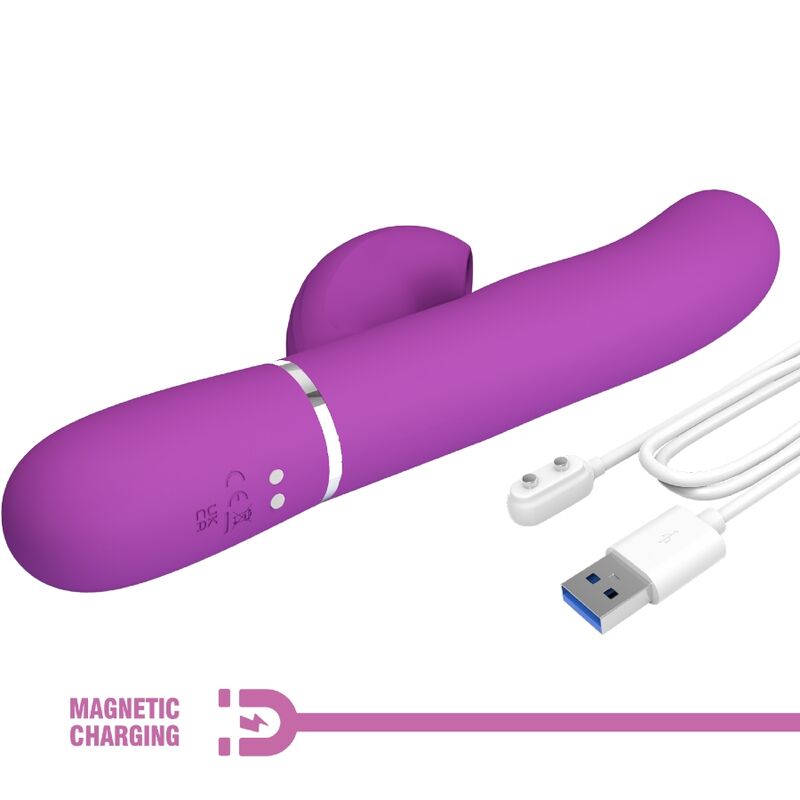 High Tech-Perlite 3 in 1 Vibratore Coniglio Multifunzione — PRETTY LOVE · Vibratori (immagine 6)