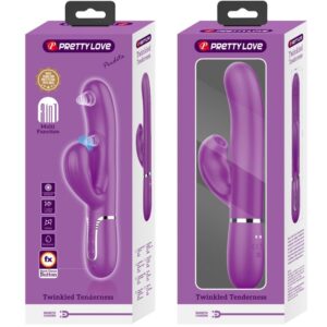 High Tech-Perlite 3 in 1 Vibratore Coniglio Multifunzione — PRETTY LOVE · Vibratori (immagine 8)