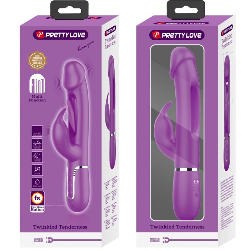 High Tech-Kampas 3 in 1 Vibratore Coniglio Multifunzione 6 High Tech-Kampas 3 in 1 Vibratore Coniglio Multifunzione — PRETTY LOVE · Vibratori (imaginea 6)