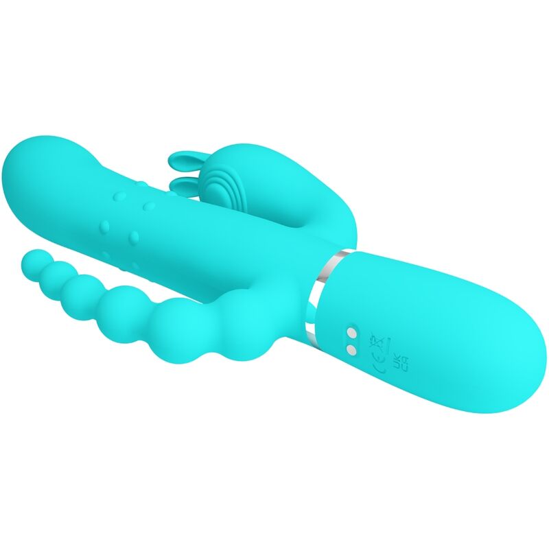 High Tech-Cammy 4 in 1 Triple Rabbit Vibrator Blu-Silicone 2 High Tech-Cammy 4 in 1 Triple Rabbit Vibrator Blu-Silicone — PRETTY LOVE · Vibratori (imaginea 2)