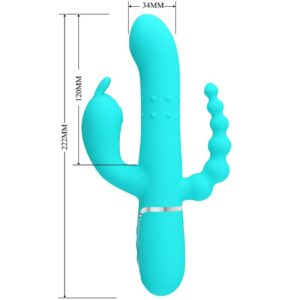 High Tech-Cammy 4 in 1 Triple Rabbit Vibrator Blu-Silicone 12 High Tech-Cammy 4 in 1 Triple Rabbit Vibrator Blu-Silicone — PRETTY LOVE · Vibratori (imaginea 3)
