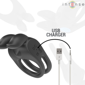 Intense For Him-Sam Anello Doppio Vibratore per Pene, 10 modalità · Anelli & Guaine per pene (immagine 6)
