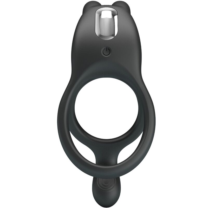 For Him-Seth Anello Vibrante Doppio Coniglio 7 Vibrazioni Nero-Silicone 1 For Him-Seth Anello Vibrante Doppio Coniglio 7 Vibrazioni Nero-Silicone — PRETTY LOVE · Anelli & Guaine per pene