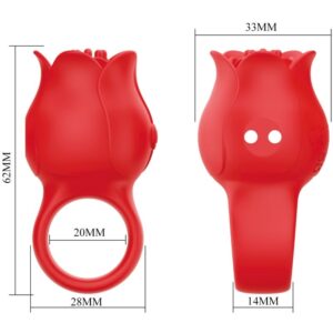 Fun Toys-Vibratore di dito a forma di rosa Jae, 10 — PRETTY LOVE · Vibratori (imaginea 6)