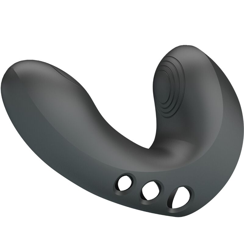 Fun Toys-Camelia Vibratore per Dito 7 Vibrazioni Nero-Silicone