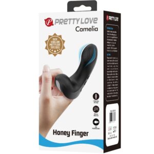 Fun Toys-Camelia Vibratore per Dito 7 Vibrazioni Nero-Silicone — PRETTY LOVE · Vibratori (imaginea 7)