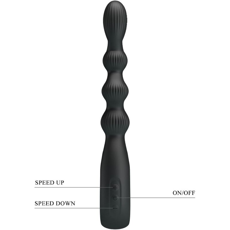 Anal Toys-Federer Vibratore Anale 12 Vibrazioni Nero-Silicone, 12 5 Anal Toys-Federer Vibratore Anale 12 Vibrazioni Nero-Silicone, 12 — PRETTY LOVE · Vibratori (immagine 5)
