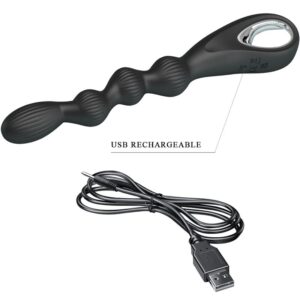 Anal Toys-Federer Vibratore Anale 12 Vibrazioni Nero-Silicone, 12 13 Anal Toys-Federer Vibratore Anale 12 Vibrazioni Nero-Silicone, 12 — PRETTY LOVE · Vibratori (immagine 6)