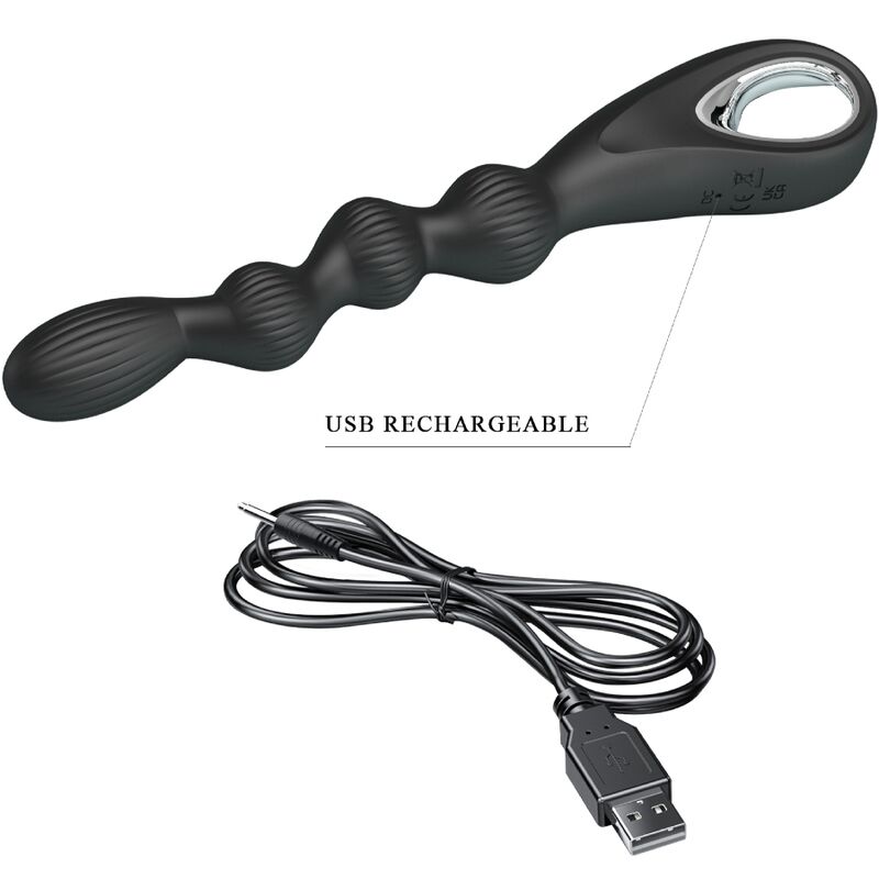 Anal Toys-Federer Vibratore Anale 12 Vibrazioni Nero-Silicone, 12 6 Anal Toys-Federer Vibratore Anale 12 Vibrazioni Nero-Silicone, 12 — PRETTY LOVE · Vibratori (immagine 6)