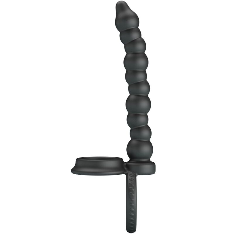 For Him-Dillion Anello fallico con doppia penetrazione, Nero-Silicone 1 For Him-Dillion Anello fallico con doppia penetrazione, Nero-Silicone — PRETTY LOVE · Anelli & Guaine per pene