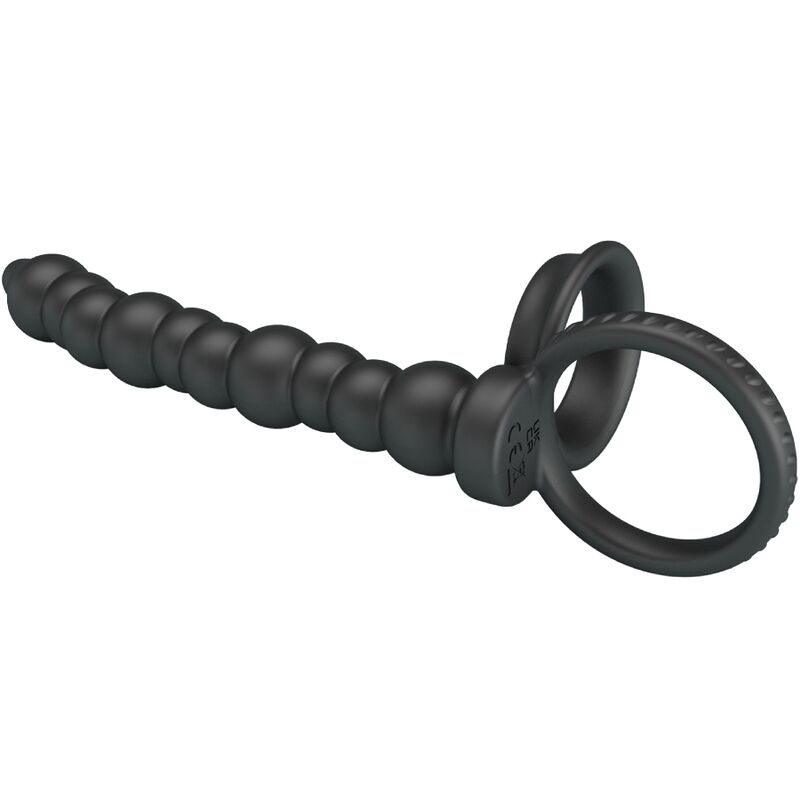 For Him-Dillion Anello fallico con doppia penetrazione, Nero-Silicone 3 For Him-Dillion Anello fallico con doppia penetrazione, Nero-Silicone — PRETTY LOVE · Anelli & Guaine per pene (imaginea 3)