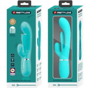High Tech-Shania Triple Rabbit Vibratore Multifunzione 3 in 1 — PRETTY LOVE · Vibratori (imaginea 7)