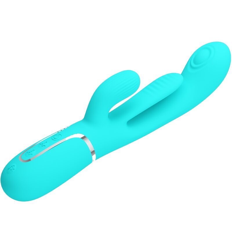 High Tech-Shania Triple Rabbit Vibratore Multifunzione 3 in 1 — PRETTY LOVE · Vibratori (imaginea 9)
