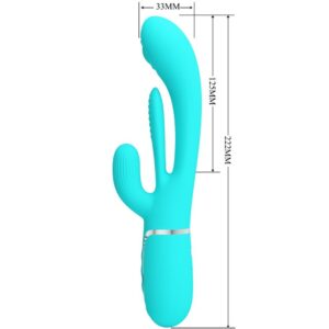 High Tech-Shania Triple Rabbit Vibratore Multifunzione 3 in 1 — PRETTY LOVE · Vibratori (imaginea 10)
