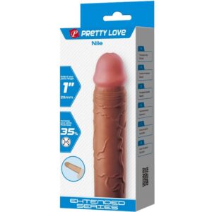 For Him-Nilo Guaina per pene con Estensione 2.5 cm Mulatto-TPR — PRETTY LOVE · Anelli & Guaine per pene (imaginea 7)