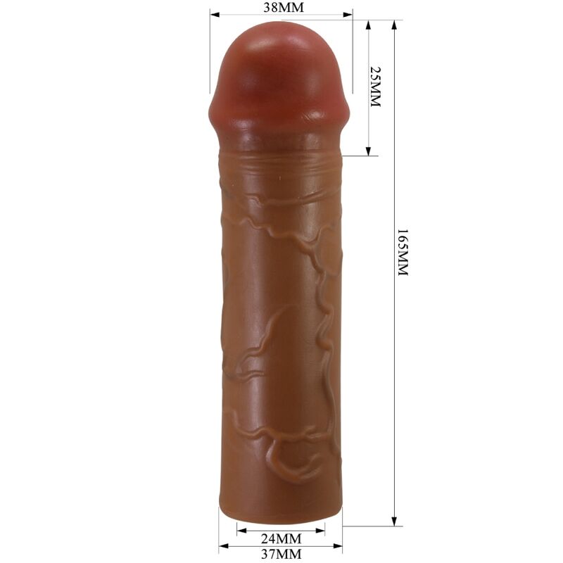 For Him-Nilo Guaina per pene con Estensione 2.5 cm Mulatto-TPR — PRETTY LOVE · Anelli & Guaine per pene (imaginea 5)