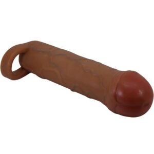 For Him-Buion Guaina per pene con Estensione 2.5 cm Mulatto-TPR — PRETTY LOVE · Anelli & Guaine per pene (imaginea 3)
