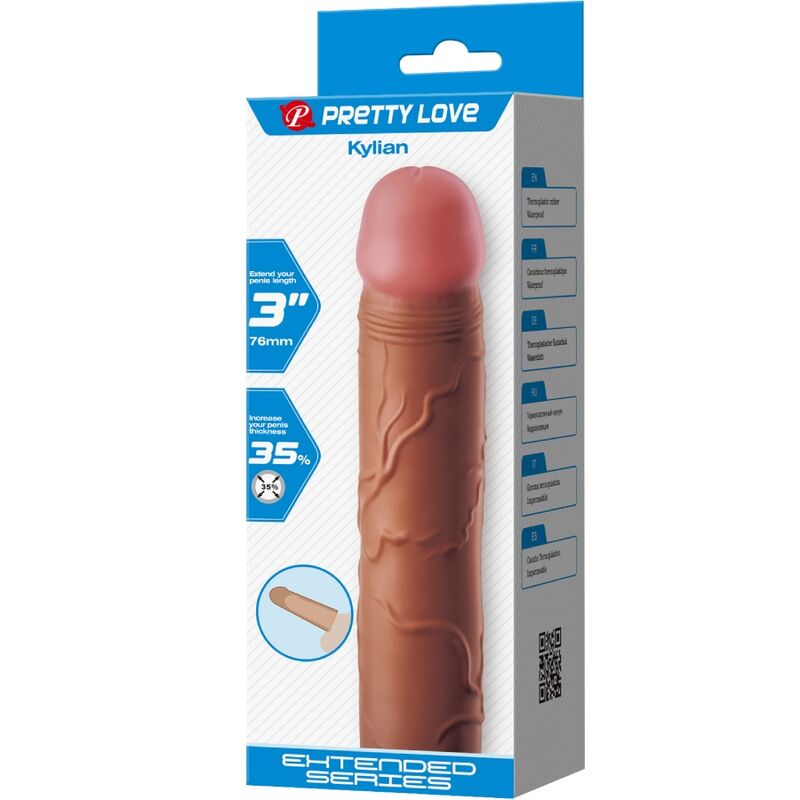 For Him-Kylian Guaina Pene con Estensione 7,6 cm Mulatto-TPR 7 For Him-Kylian Guaina Pene con Estensione 7,6 cm Mulatto-TPR — PRETTY LOVE · Anelli & Guaine per pene (imaginea 7)