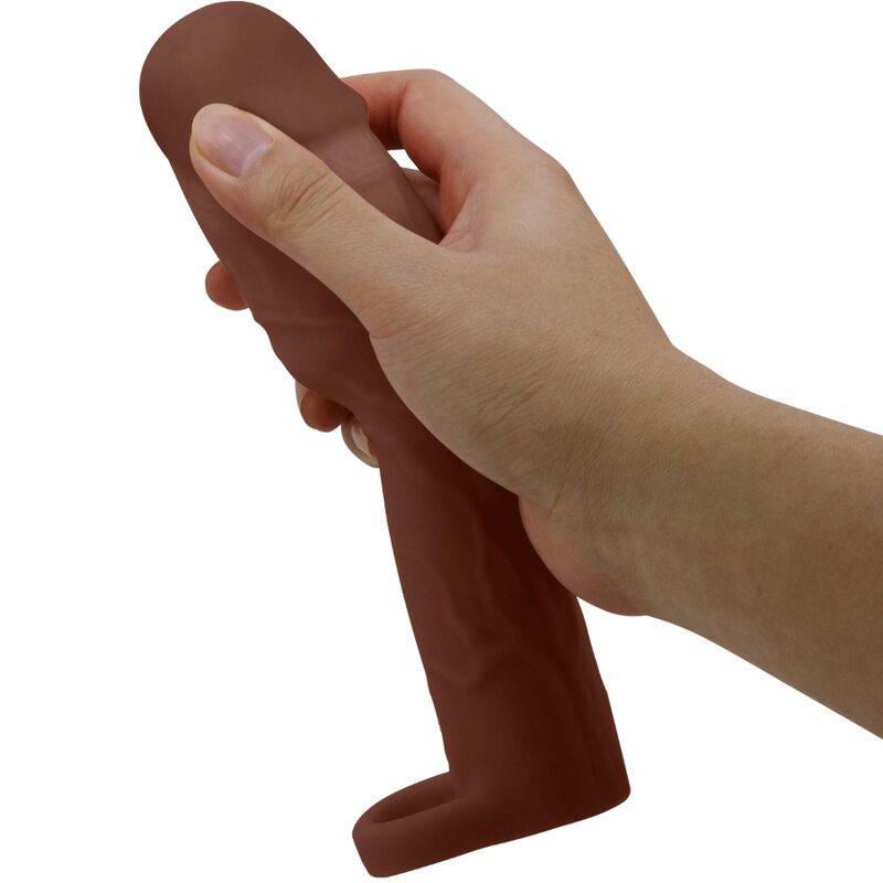 For Him-Lampone Guaina per pene con Estensione 7,6 cm Mulatto-TPR — PRETTY LOVE · Anelli & Guaine per pene (imaginea 5)