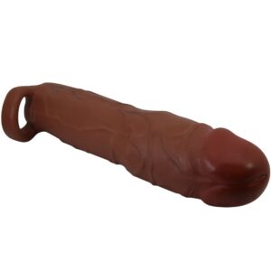 For Him-Lampone Guaina per pene con Estensione 7,6 cm Mulatto-TPR — PRETTY LOVE · Anelli & Guaine per pene (imaginea 4)