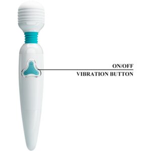 High Tech-Cloud Wand Bastone Vibratore 7 Vibrazioni, Bianco-Silicone, 7 — PRETTY LOVE · Vibratori (imaginea 7)