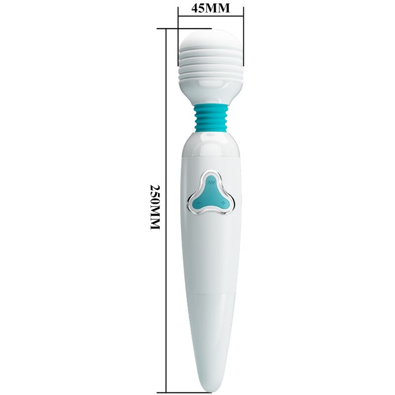 High Tech-Cloud Wand Bastone Vibratore 7 Vibrazioni, Bianco-Silicone, 7 — PRETTY LOVE · Vibratori (imaginea 6)