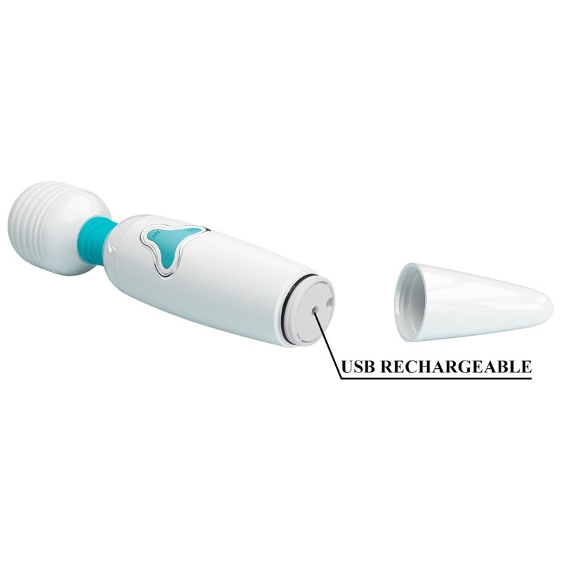 High Tech-Cloud Wand Bastone Vibratore 7 Vibrazioni, Bianco-Silicone, 7 — PRETTY LOVE · Vibratori (imaginea 8)