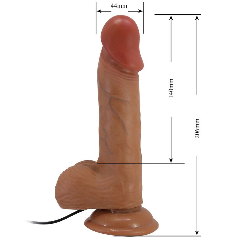 Baile-Catoblepas Vibrator Realist 20.6 cm Flesh con Telecomando-TPR · Vibratori (imaginea 7)