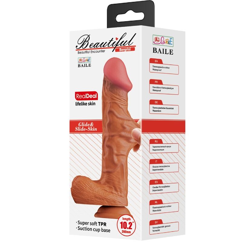 Baile-Bergrisi Dildo Realist 26 cm Flesh-TPR, Impermeabile, Ventosa · Vibratori (imaginea 6)