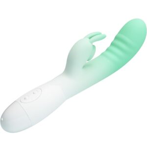 High Tech-Cerberus Rabbit Vibratore 30 Vibrazioni Verde-Silicone, 12 — PRETTY LOVE · Vibratori (immagine 5)