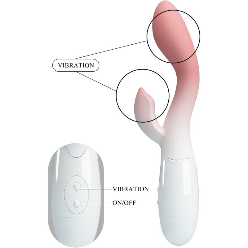 High Tech-Brighty Vibratore G-spot e Stimolatore Clitoride, 30 — PRETTY LOVE · Vibratori (immagine 5)