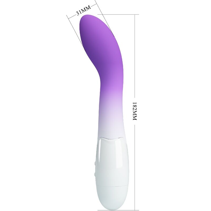 High Tech-Bishop Vibratore G-spot 30 Vibrazioni Viola-Silicone, 12 4 High Tech-Bishop Vibratore G-spot 30 Vibrazioni Viola-Silicone, 12 — PRETTY LOVE · Vibratori (imaginea 4)
