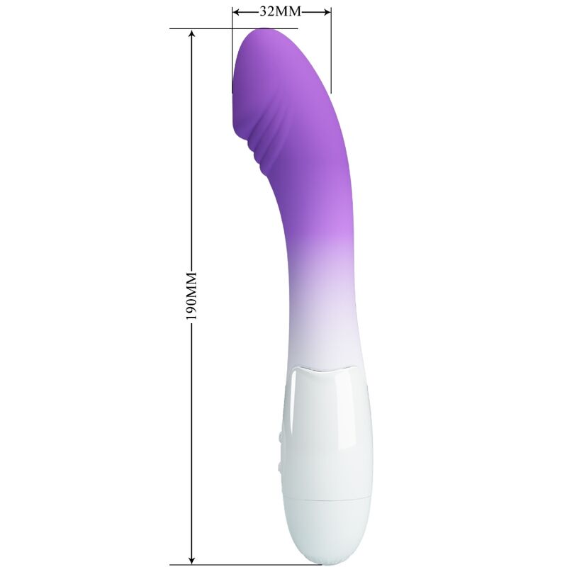 High Tech-Elementale Vibratore G-spot 30 Vibrazioni Viola-Silicone, 12 — PRETTY LOVE · Vibratori (imaginea 2)