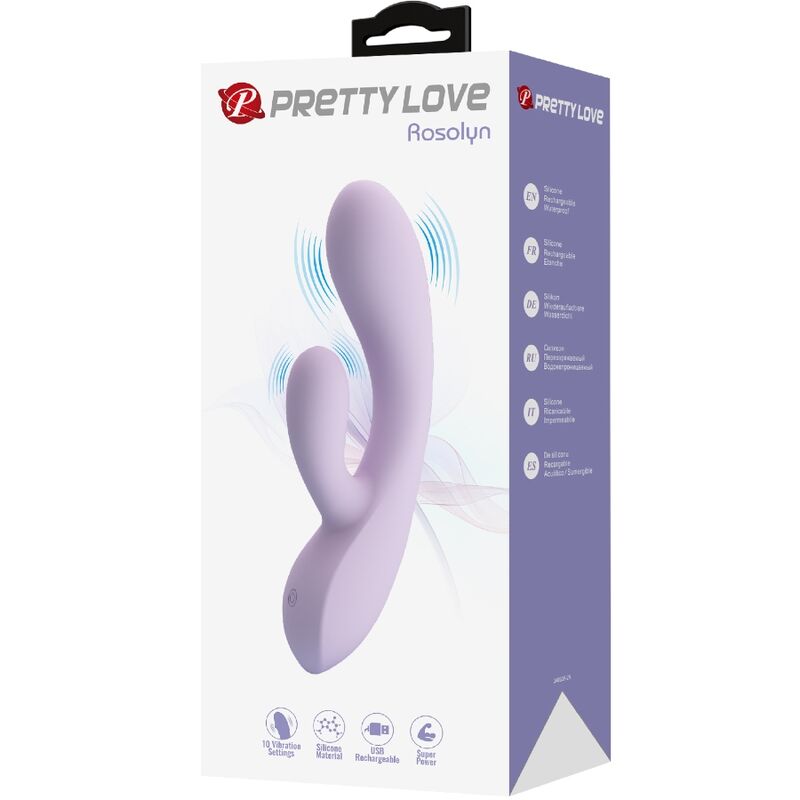 High Tech-Rosolyn Rabbit Vibrator 10 Vibrazioni Viola-TPR, 10 velocità 2 High Tech-Rosolyn Rabbit Vibrator 10 Vibrazioni Viola-TPR, 10 velocità — PRETTY LOVE · Vibratori (imaginea 2)