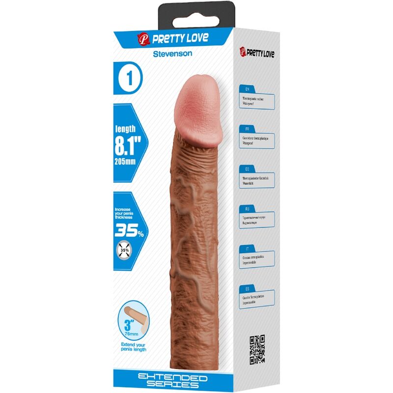 For Him-Stevenson Guaina per pene con Estensione 7.6 cm — PRETTY LOVE · Anelli & Guaine per pene (immagine 4)