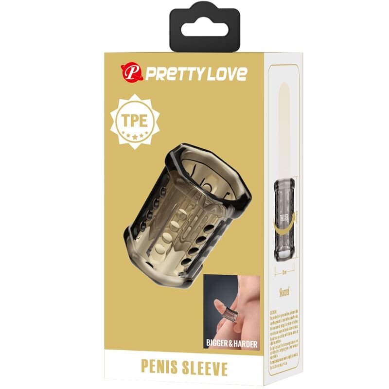 For Him-Ronael Guaina per pene Super Elastic Trasparente-TPR — PRETTY LOVE · Anelli & Guaine per pene (immagine 3)