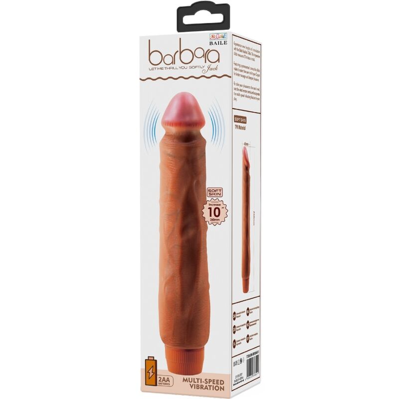 Baile-Jack Realistico Vibratore 26 cm Mulatto-TPR 2 Baile-Jack Realistico Vibratore 26 cm Mulatto-TPR · Vibratori (imaginea 2)