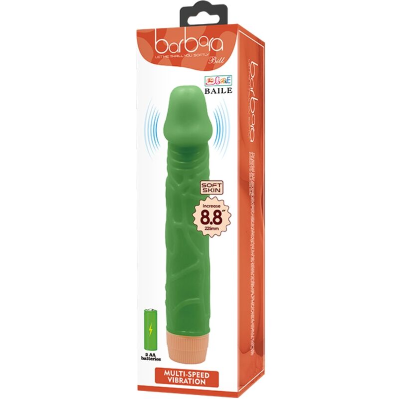Baile-Bill Vibratore Realistico 22.5 cm Verde-TPR · Vibratori (immagine 2)