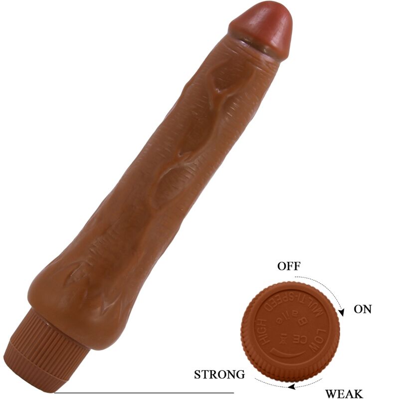 Baile-Dryad Vibrator Realist 25 cm Mulatto-TPR · Vibratori (imaginea 6)
