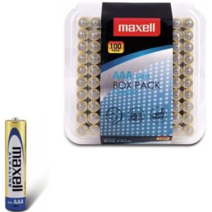Maxell-Batterie alcaline AAA LR03 Pacchetto*100 2 Maxell-Batterie alcaline AAA LR03 Pacchetto*100 · Batterie & Accessori