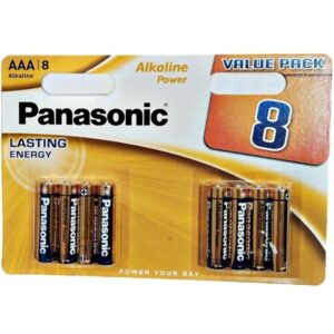 Panasonic-Batterie alcaline bronzo AAA LR03 Blister*8