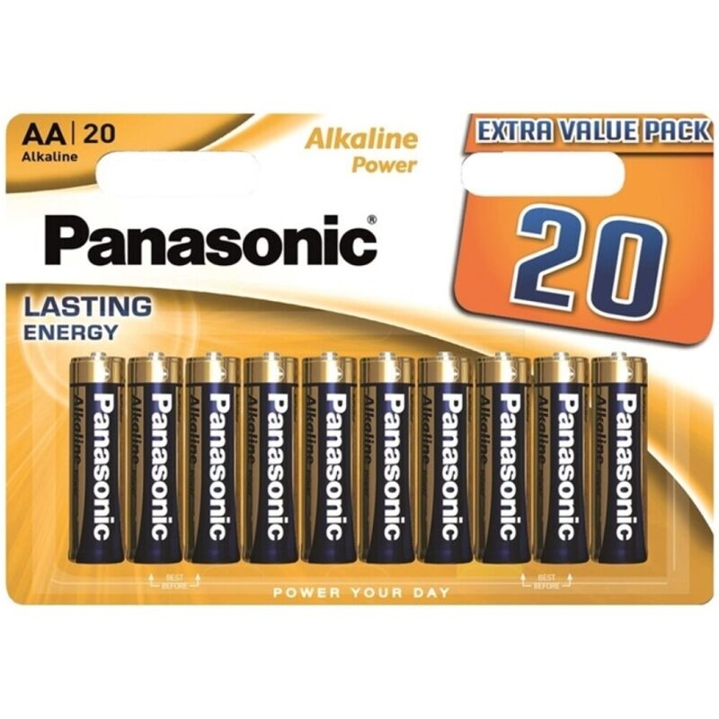 Panasonic-Batterie alcaline bronzo AA LR6 Blister*20 · Batterie & Accessori